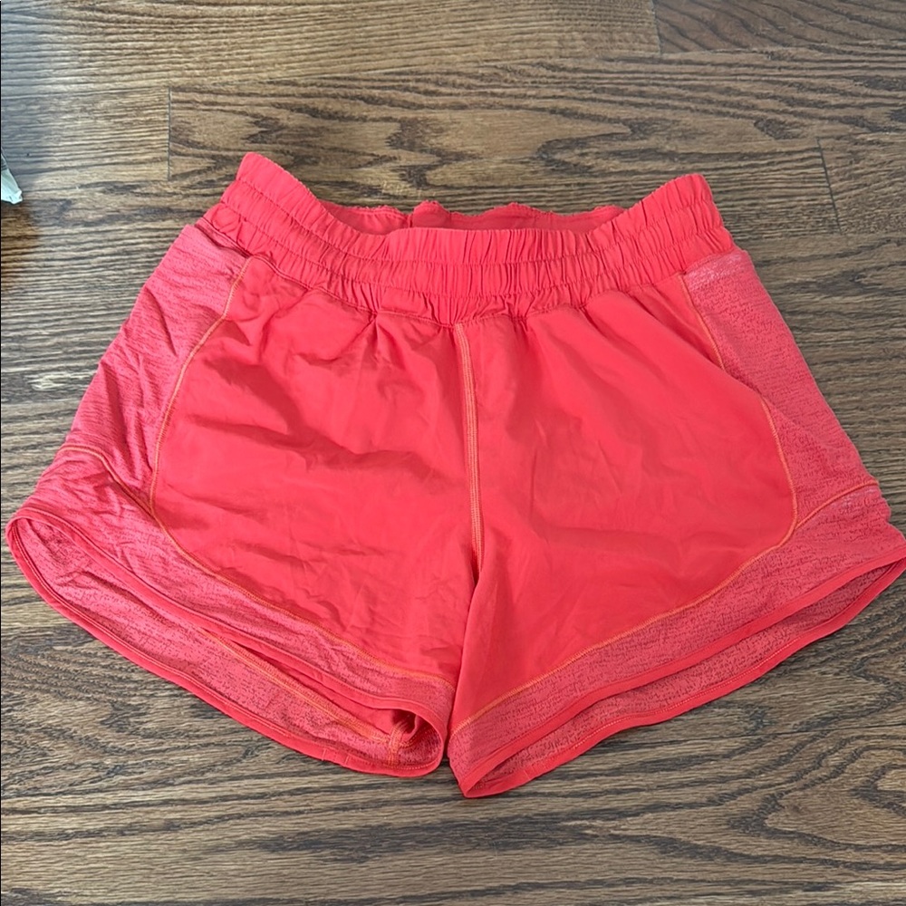 Women's Red Athletic Shorts